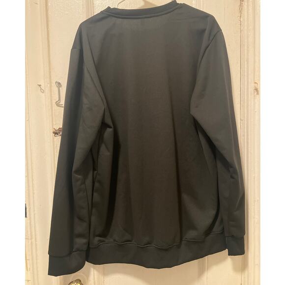 Men's Pumpkin Face Halloween Crewneck Sweatshirt Black New Size XXL - Picture 3 of 7